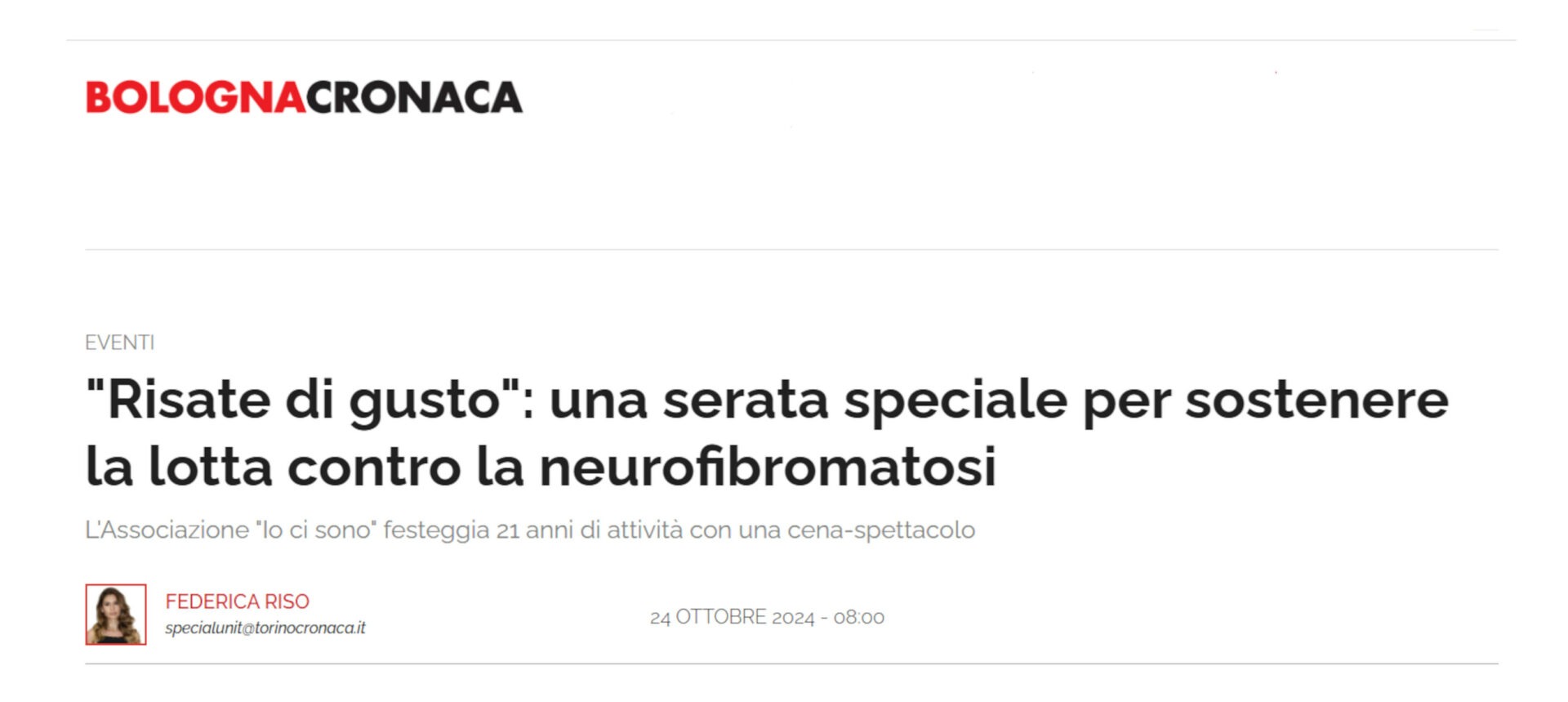 Risate di Gusto su Bologna Cronaca